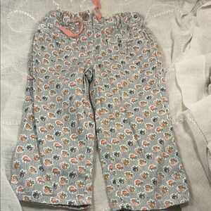 Mini Boden cotton cute pants size 8y adjustable waist